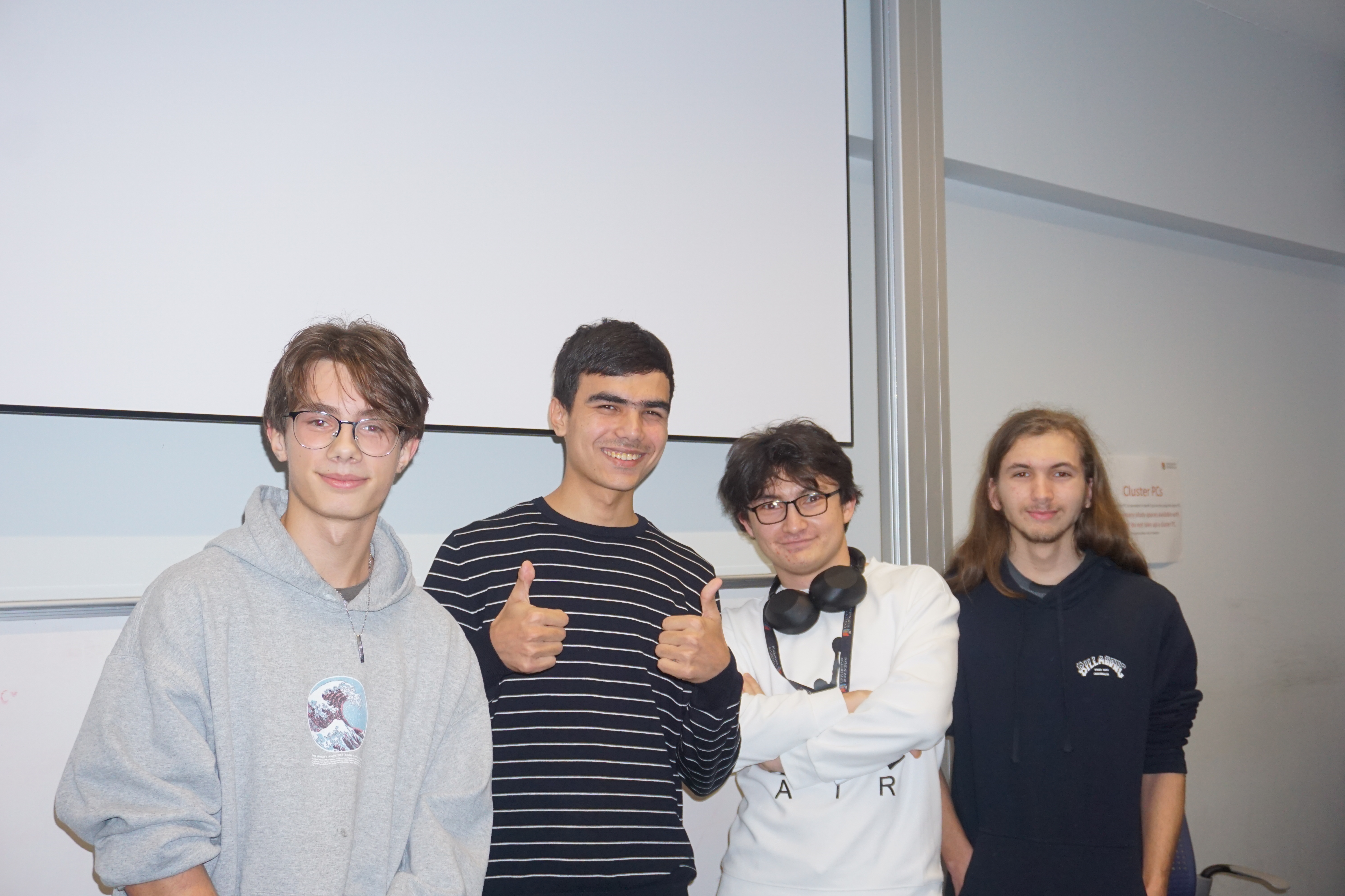 With my team at Builder's CLub's Hackaton